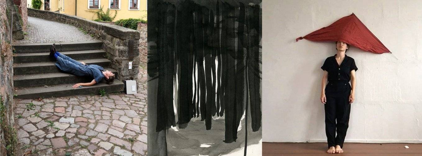 Vor die Tür, Meissen, 2024 © 2024 Juliane Schmidt, VG-Bildkunst; Ordnung, Šumava, 2016 Zeichnung: Autorin; Hinter der Mauer das Meer, Halle/Saale, 2021 Foto: Autorin Droste Pad - Worüber Orte sprechen können – Autor*innen unseres Wissens